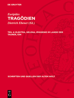 cover image of Elektra, Helena, Iphigenie im Lande der Taurer, Ion